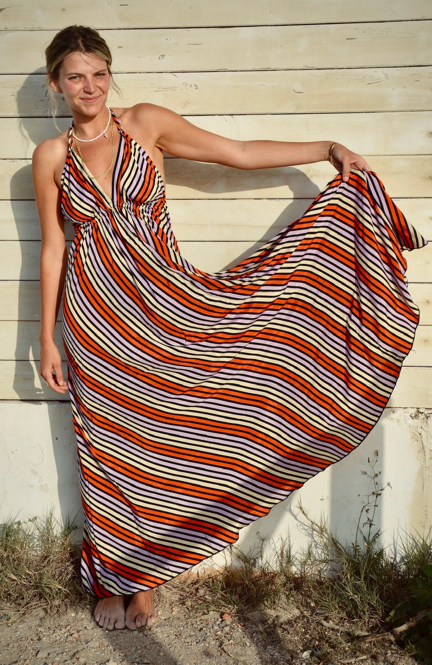 BOHO SOÑAR UMA – Women's Boho Silk-Blend Dress (Spring/Summer, Lightweight)